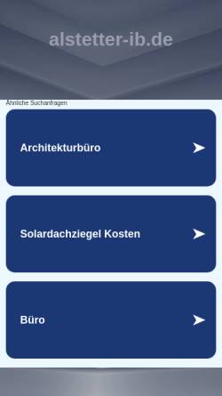 Vorschau der mobilen Webseite www.alstetter-ib.de, Alstetter Industrieberatung