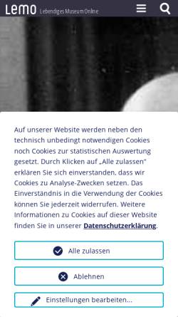 Vorschau der mobilen Webseite www.dhm.de, Paul Hindemith