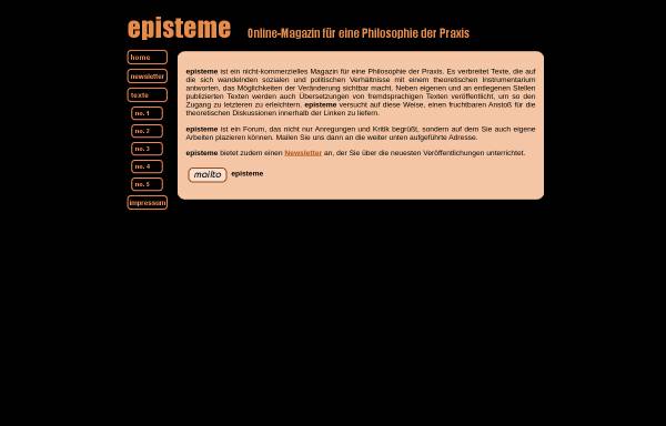 Vorschau von www.episteme.de, episteme
