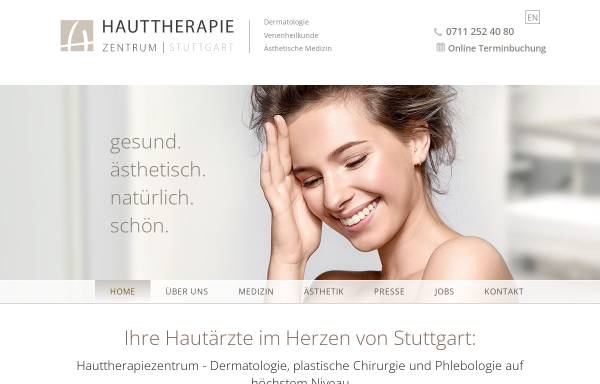 Vorschau von www.hautklinik-stuttgart.de, Ästhetische Dermatologie