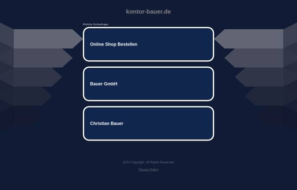 Vorschau von www.kontor-bauer.de, Technischer Service & Handel, Christian Bauer