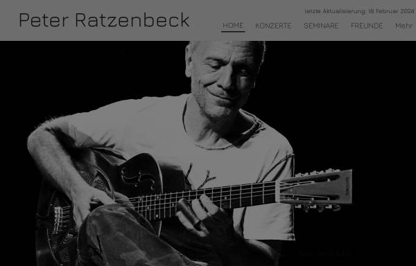 Gitarrist Peter Ratzenbeck