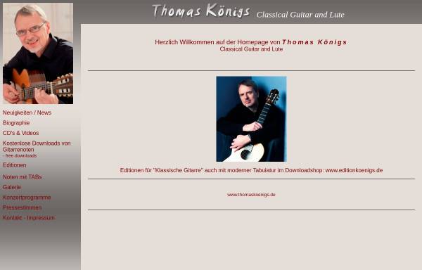 Thomas Königs - Gitarre und Laute