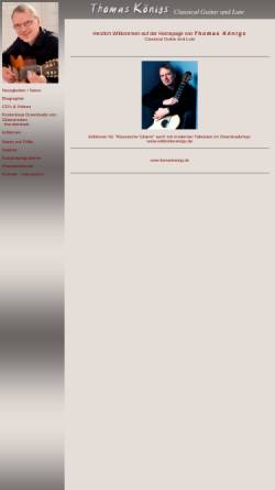 Vorschau der mobilen Webseite www.thomaskoenigs.de, Thomas Königs - Gitarre und Laute
