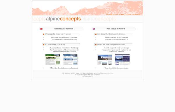 Vorschau von www.alpineconcepts.com, Alpineconcepts