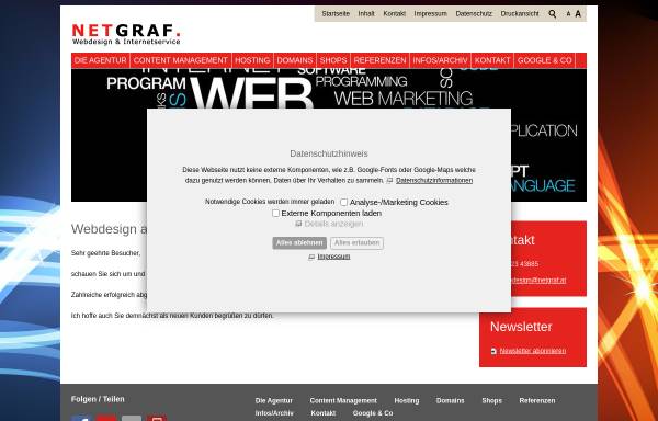 Vorschau von www.netgraf.at, NetGraf Webdesign & Internetservice
