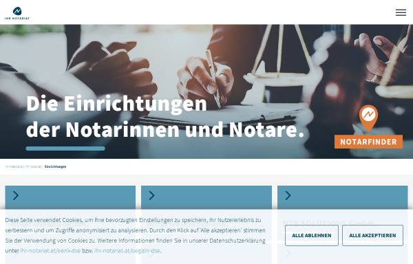 Vorschau von www.notar.at, Notartreuhandbank
