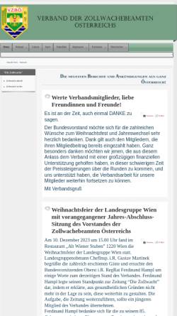 Vorschau der mobilen Webseite www.zollwache.at, Verband der Zollwachebeamten Österreichs