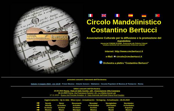 Vorschau von www.cmcbertucci.it, Circolo Mandolinistico Costantino Bertucci Rom