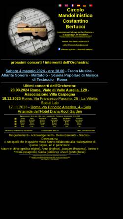 Vorschau der mobilen Webseite www.cmcbertucci.it, Circolo Mandolinistico Costantino Bertucci Rom