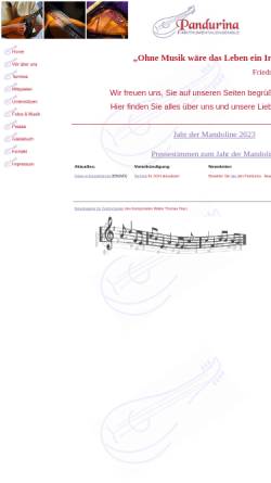Vorschau der mobilen Webseite www.pandurina.de, Instrumentalgruppe Pandurina (Berlin)