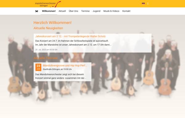 Vorschau von mandolinenorchester-ettlingen.de, Mandolinenorchester der Kolpingsfamilie Ettlingen