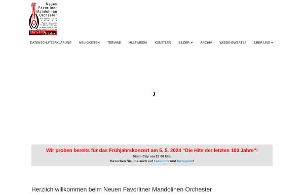 Vorschau von www.mandolinen.at, Neues Favoritner Mandolinenorchester Wien