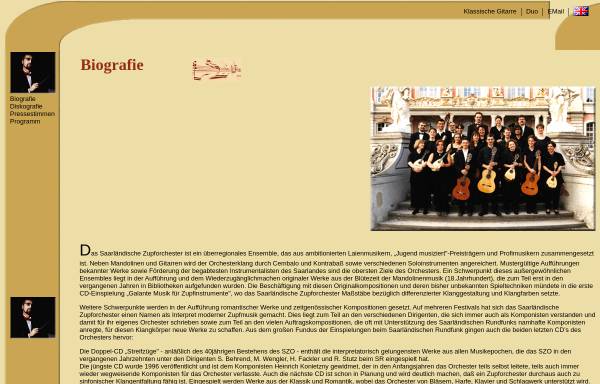 Vorschau von www.stutz-gitarre.de, Saarländisches Zupforchester (Rainer Stutz)