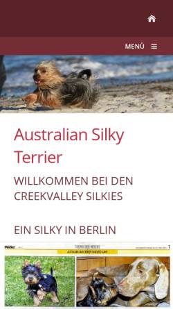 Vorschau der mobilen Webseite australian-silky-terrier.eu, Australian Silky Terrier