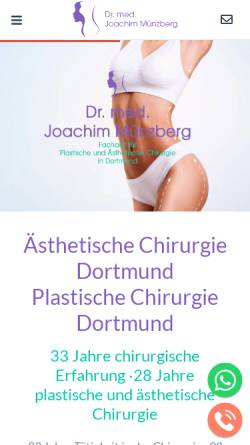 Vorschau der mobilen Webseite www.dr-muenzberg.de, Dr. med. Joachim Münzberg
