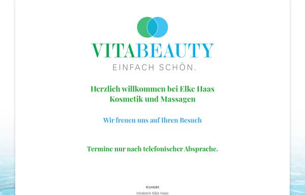 Vorschau von www.vitabeauty.de, Vitabeauty Elke Haas Buweiler