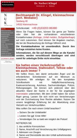 Vorschau der mobilen Webseite www.dr-klingel.de, Dr. Norbert U. Klingel