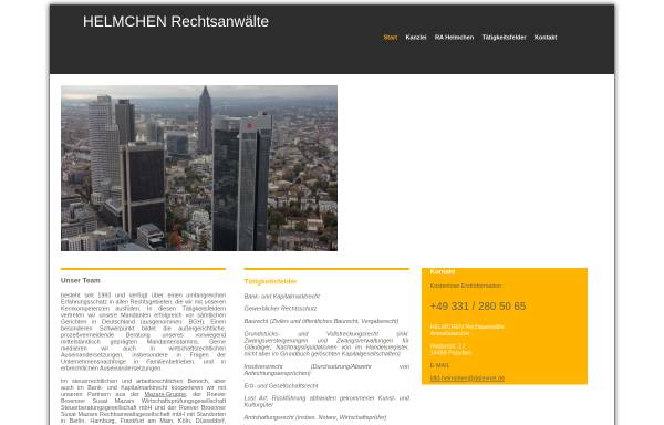 Vorschau von www.helmchen-rechtsanwaelte.de, Rechtsanwälte Helmchen und Kollegen