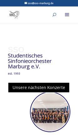 Vorschau der mobilen Webseite www.sso-marburg.de, Studenten-Sinfonie-Orchester Marburg e.V.