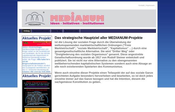 Vorschau von www.medianum.info, Medianum