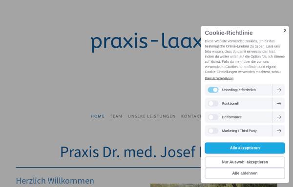 Vorschau von www.praxis-laax.ch, Bürki, Dr. Josef