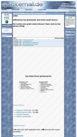 Vorschau der mobilen Webseite www.quickemail.de, Quickemail