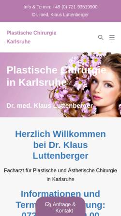 Vorschau der mobilen Webseite www.plastische-chirurgie-karlsruhe.de, Praxis für Ästhetisch-Plastische Chirurgie Karlsruhe
