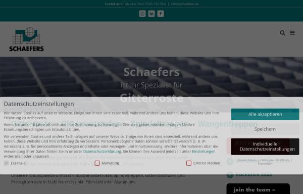 Vorschau von www.schaefers.de, G. Schaefers GmbH