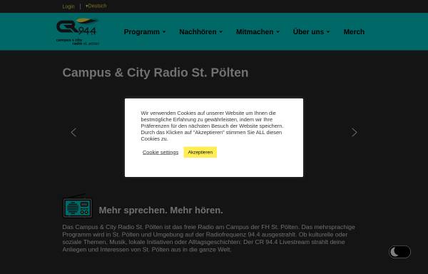 Vorschau von cr944.at, Campus Radio 94.4