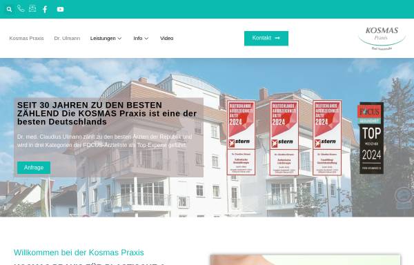 Vorschau von www.kosmas.de, Kosmas Klinik Bad Neuenahr