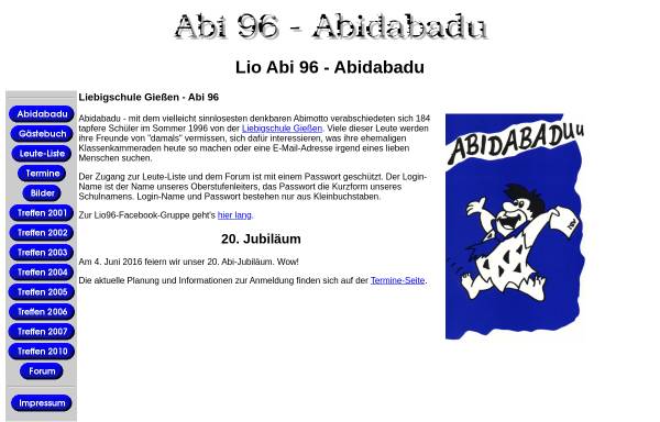 Vorschau von www.lio96.de, Gießen - Liebigschule - LioAbi 96 Abidabadu