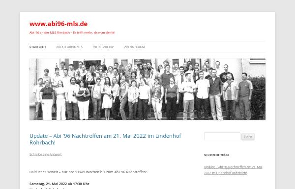 Vorschau von www.abi96-mls.de, Rimbach/Odenwald - Martin-Luther-Schule (MLS)