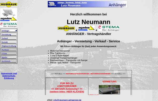 Vorschau von www.neumann-anhaenger.de, Anhänger Neumann