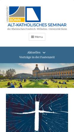 Vorschau der mobilen Webseite www.ak-seminar.de, Alt-Katholisches Seminar
