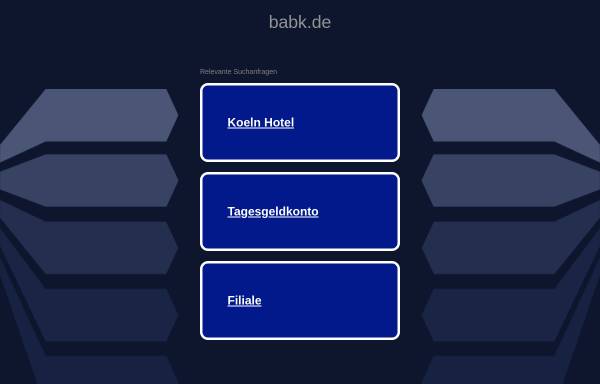 Vorschau von www.babk.de, Bed & Breakfast Köln
