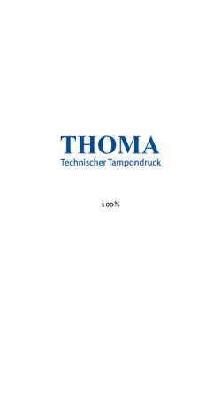 Vorschau der mobilen Webseite www.thomagmbh.de, Thoma GmbH Feinwerktechnik