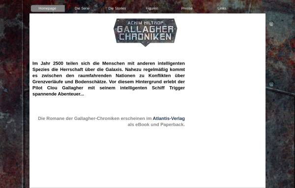 Vorschau von www.clou-gallagher.de, Achim Hiltrop: Die Gallagher-Chroniken