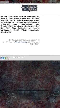 Vorschau der mobilen Webseite www.clou-gallagher.de, Achim Hiltrop: Die Gallagher-Chroniken