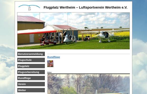Vorschau von www.flugplatz-wertheim.de, Flugplatz Wertheim
