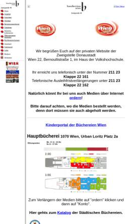 Vorschau der mobilen Webseite www.suf.at, Stützpunktbücherei Bernoullistraße