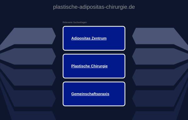 Vorschau von www.plastische-adipositas-chirurgie.de, Plastische Adipositas Chirurgie