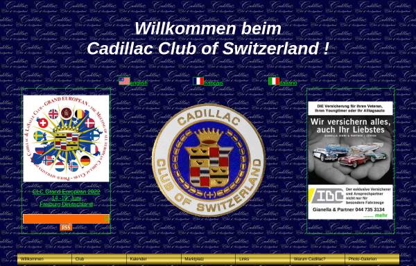 Vorschau von www.cadillacclub.ch, Cadillac Club of Switzerland