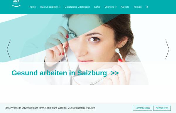 Vorschau von amd-sbg.at, Arbeitsmedizinischer Dienst Salzburg