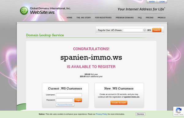 Vorschau von www.spanien-immo.ws, Spanische Immobilien