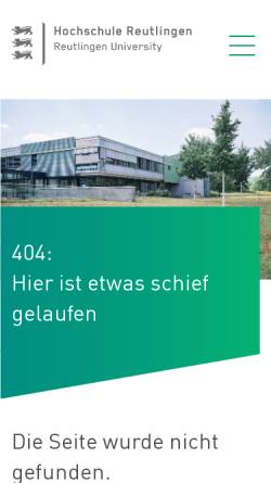 Vorschau der mobilen Webseite www.reutlingen-university.de, Allgemeiner Studierenden Ausschuss (AStA)