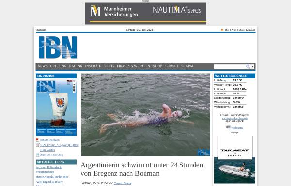 Vorschau von www.ibn-online.de, IBN-Online - Wassersportmagazin am Bodensee