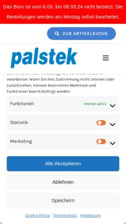 Vorschau der mobilen Webseite www.palstek.de, Palstek Segelmagazin