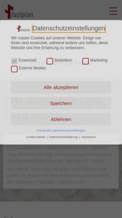 Vorschau der mobilen Webseite www.fastplan.de, Fastplan GmbH