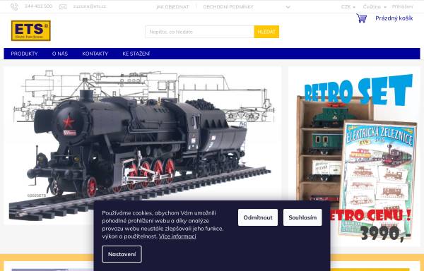 Vorschau von www.ets.cz, ETS Praha spol. s r. o. - Electric Train Systems